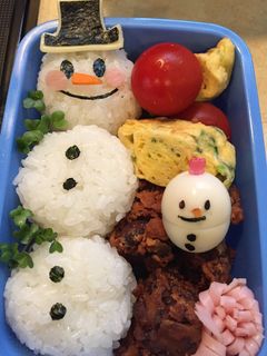 ☆キャラ弁☆雪だるま2-レシピのメイン写真