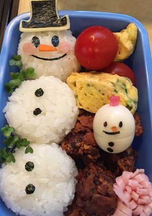 ☆キャラ弁☆雪だるま2-レシピのメイン写真
