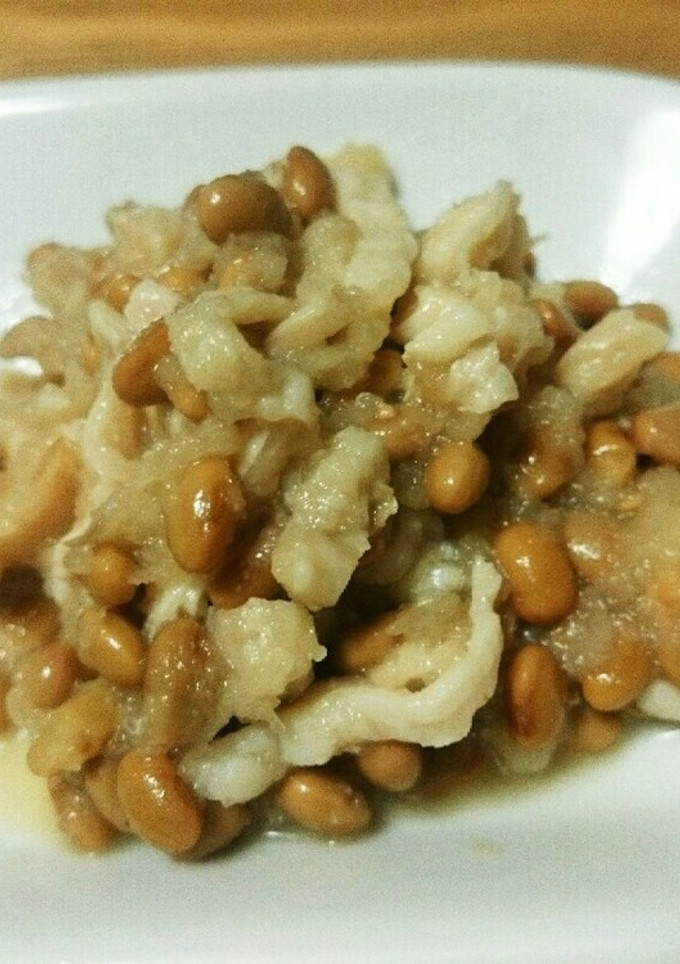 納豆と鶏皮のおろし和え-レシピのメイン写真