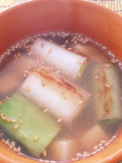 焼きネギが香ばしい♡簡単スープ-レシピのメイン写真