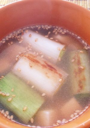 焼きネギが香ばしい♡簡単スープ-レシピのメイン写真