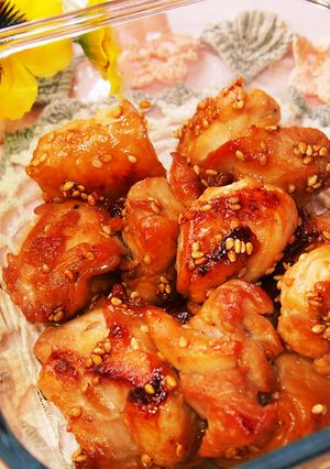 簡単だけど美味しい！鶏肉の甘辛ゴマ和え-レシピのメイン写真