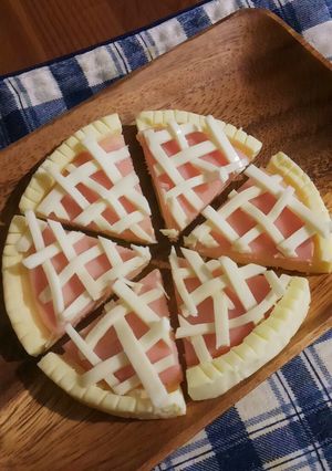 6Pチーズでアップルパイ?-レシピのメイン写真