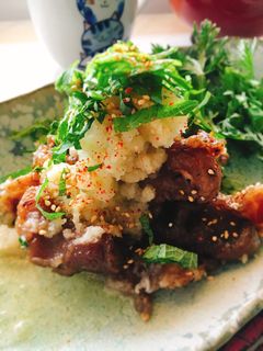簡単リメイク!豚唐揚げのみぞれ煮-レシピのメイン写真