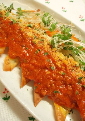 ボロネーゼdeイタリアンな焼きワンタン-レシピのメイン写真