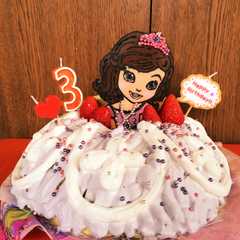 プリンセスソフィア ドールケーキ-レシピのメイン写真