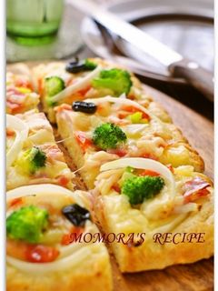 HMで簡単ランチ♡ヨーグルトフォカッチャ-レシピのメイン写真