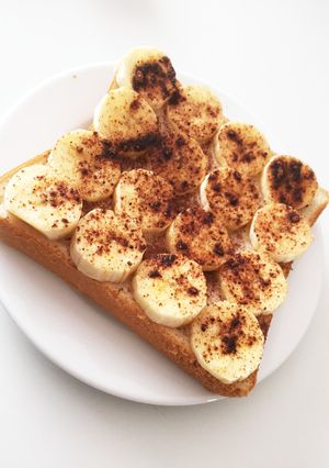 朝食に*バナナココアトースト-レシピのメイン写真