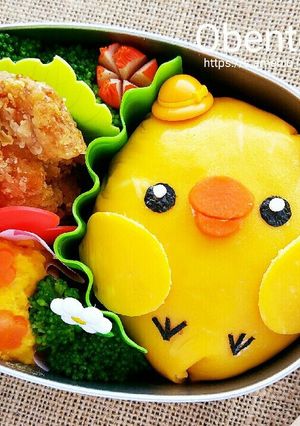 簡単 キャラ弁 ✾ ぴよぴよオムライス-レシピのメイン写真