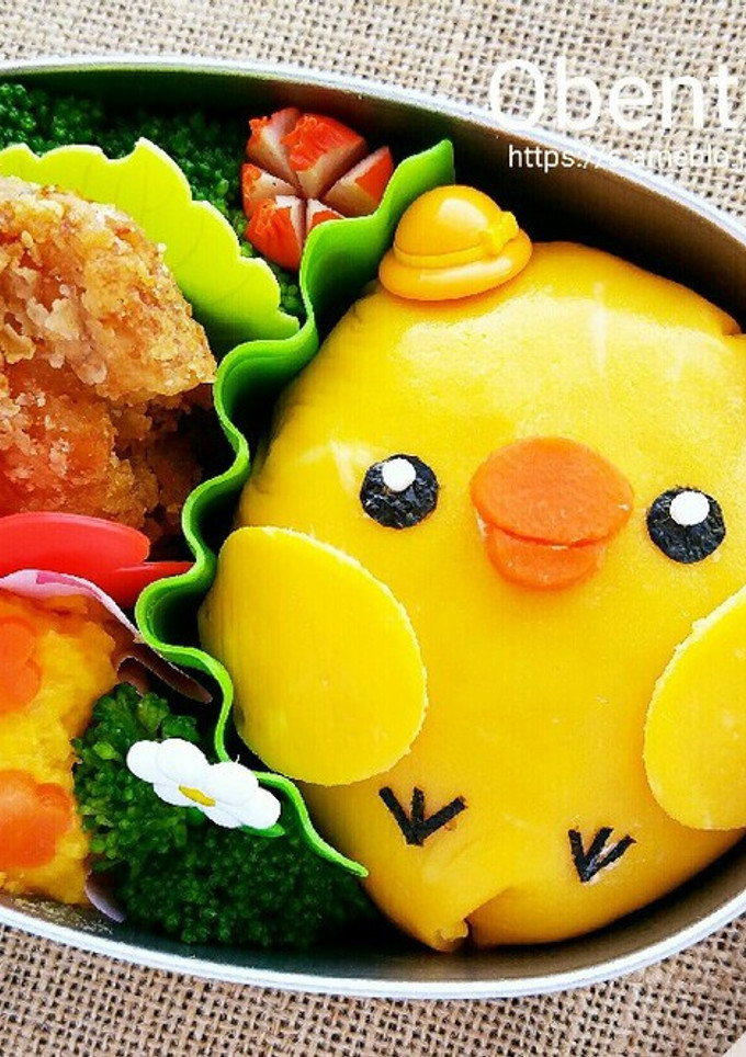 簡単 キャラ弁 ✾ ぴよぴよオムライス-レシピのメイン写真