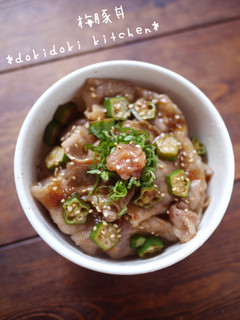 梅豚丼-レシピのメイン写真