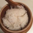 釜めしの釜で1人分の白ごはん