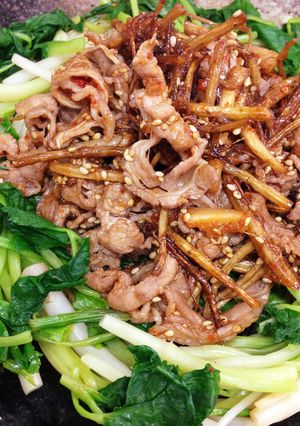 ◎根まで堪能！牛肉と根三つ葉の甘辛炒め◎-レシピのメイン写真
