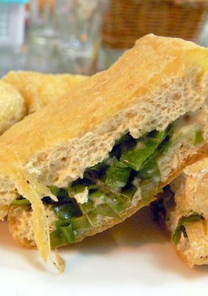 サクサク美味しい！栃尾揚げの葱チーズ焼き-レシピのメイン写真