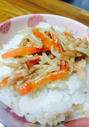 ご飯のお共☆ツナえのき☆材料4つ-レシピのメイン写真