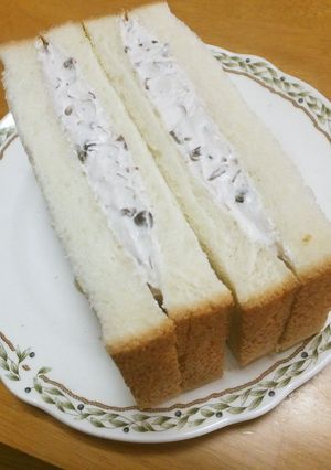 小倉クリームのデザートサンドイッチ-レシピのメイン写真