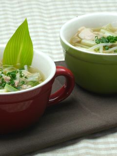 うるいと豚肉の山椒もやしスープ-レシピのメイン写真