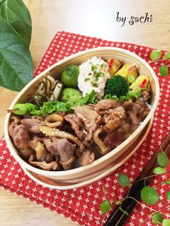お弁当に!豚肉としめじの甘辛炒め♪-レシピのメイン写真