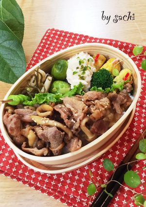 お弁当に！豚肉としめじの甘辛炒め♪-レシピのメイン写真