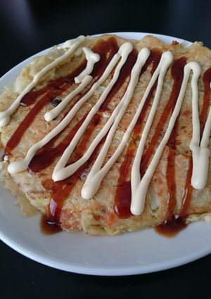 豚汁リメイク♪お好み焼き-レシピのメイン写真