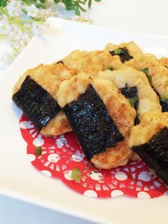 揚げずにヘルシー♡磯辺焼きナゲット-レシピのメイン写真