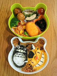 トトロ ネコバス キャラ弁-レシピのメイン写真