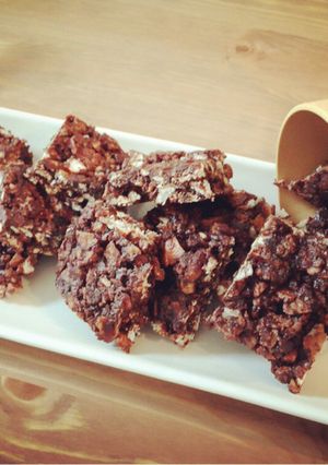 湿気たおかきをチョコクランチ風に-レシピのメイン写真
