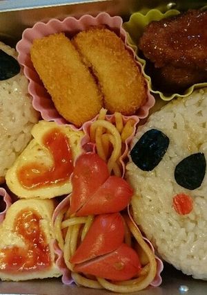 丸いパンダ弁当-レシピのメイン写真