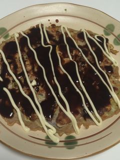 簡単!そば粉と納豆のダイエットお好み焼き-レシピのメイン写真