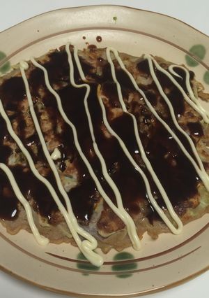 簡単！そば粉と納豆のダイエットお好み焼き-レシピのメイン写真