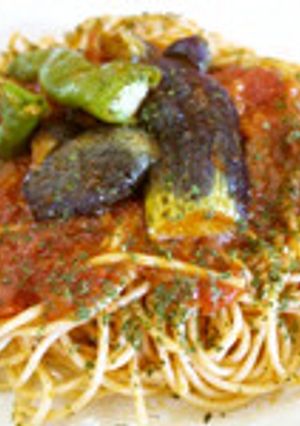 下田なすと杉谷とうがらしのパスタ-レシピのメイン写真
