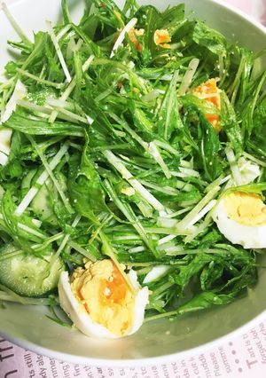 水菜のグリーンサラダ-レシピのメイン写真