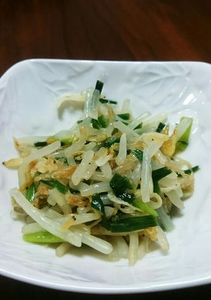 揚げ干しえび入り＊香ばしにらもやし-レシピのメイン写真