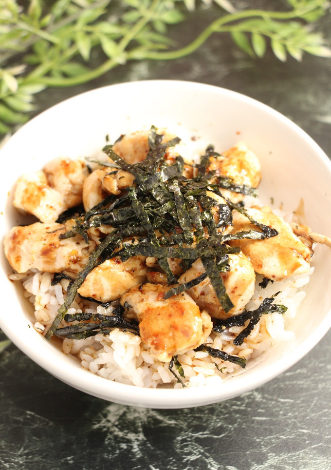 簡単！ゆず七味やきとり丼　手羽コマ-レシピのメイン写真