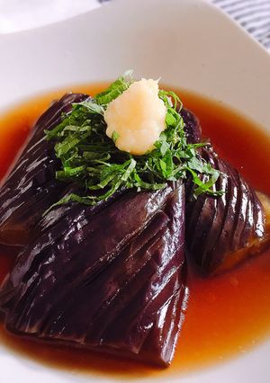フライパンで簡単✩めんつゆ茄子の煮浸し-レシピのメイン写真