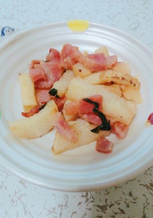 長芋とベーコンのコンソメ炒め　大葉風味-レシピのメイン写真