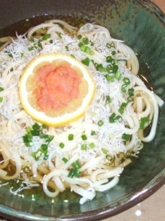 明太しらすうどん-レシピのメイン写真