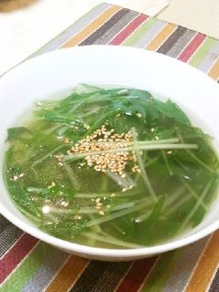 水菜のおいしいスープ-レシピのメイン写真