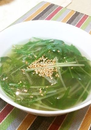 水菜のおいしいスープ-レシピのメイン写真