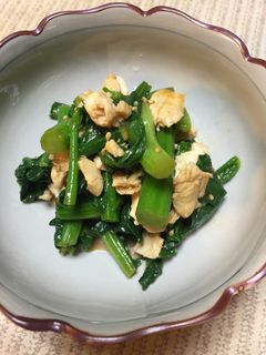 菜の花とササミの辛子醤油和え-レシピのメイン写真