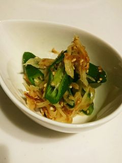 オクラとガリの和え物-レシピのメイン写真