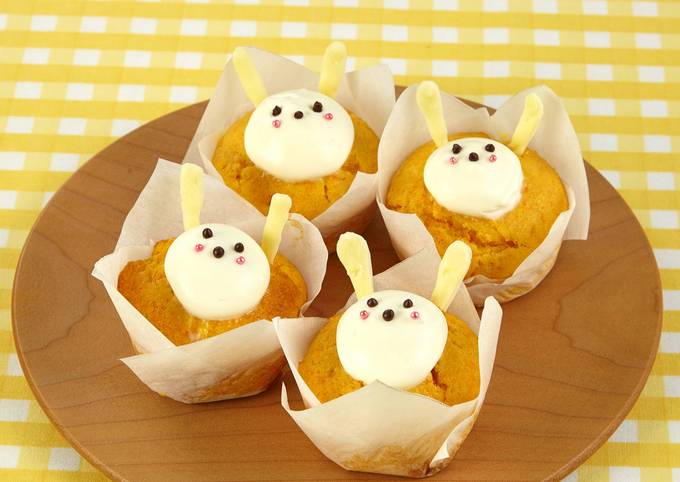 120の素敵なウサギカップケーキトッパーのパック美しいウサギのカップ 