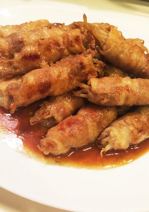 簡単節約☆ご飯が進む!!豚肉のもやし巻き-レシピのメイン写真