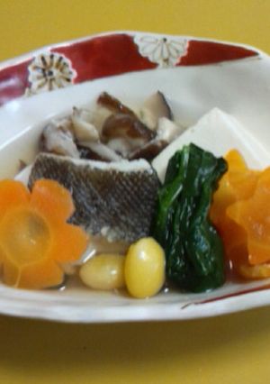 糖質制限♪彩り嬉しい♪鱈と人参の水炊き♪-レシピのメイン写真