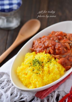 黄色が鮮やか！炊飯器でサフランライス-レシピのメイン写真