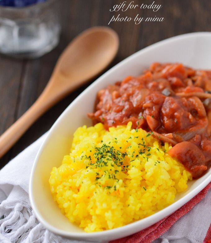 TOSHIBA サフランライスさん専用 黄色が鮮やか！炊飯器でサフランライス by mina37_37_ 【クックパッド