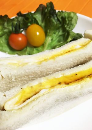 時短！簡単！薄焼き卵でサンドイッチ-レシピのメイン写真
