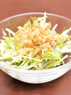 超〜簡単!水菜やみつきサラダ!-レシピのメイン写真