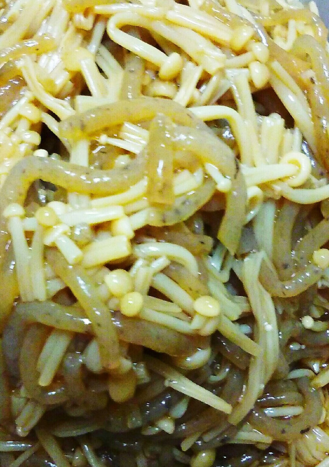 【超簡単】えのきと糸こんにゃくの煮物-レシピのメイン写真