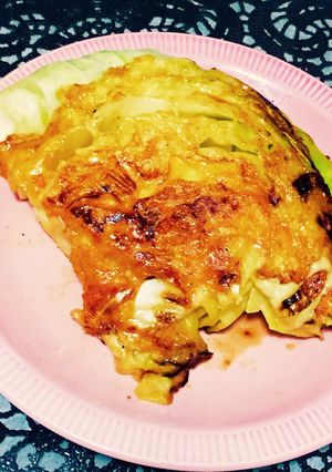フライパンでキャベツのカリカリチーズ焼き-レシピのメイン写真